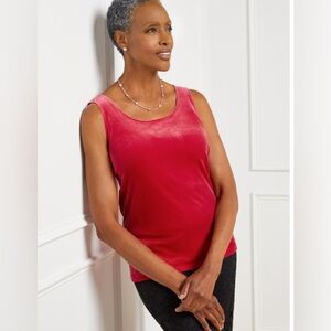 NWT TALBOTS Velvet Shell Women’s Plus 1X Red